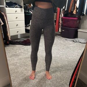 Lululemon Align high-rise pants in heathered black - Nulu fabric. Size: 4